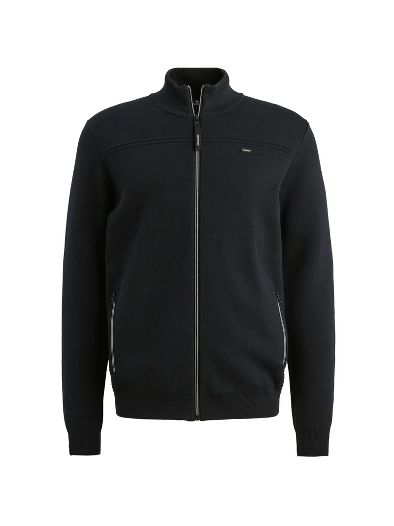 Zip jacket cotton modal bonded, Sky Captain