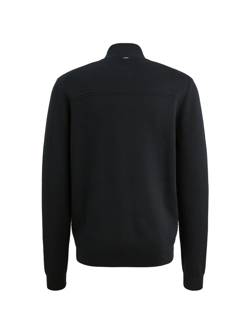 Zip jacket cotton modal bonded, Sky Captain