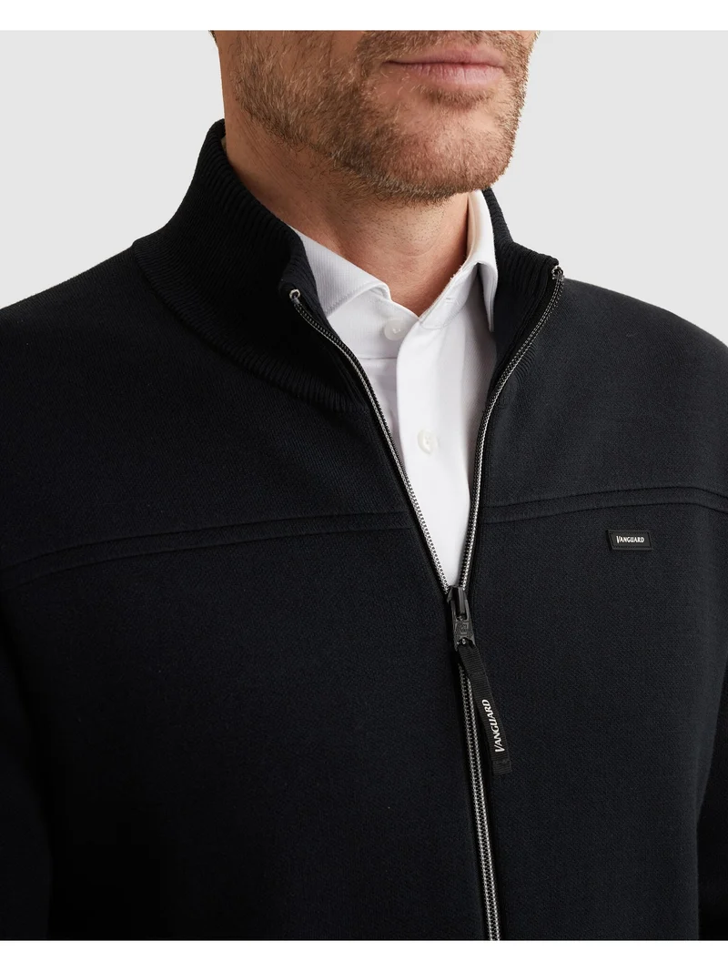 Zip jacket cotton modal bonded, Sky Captain