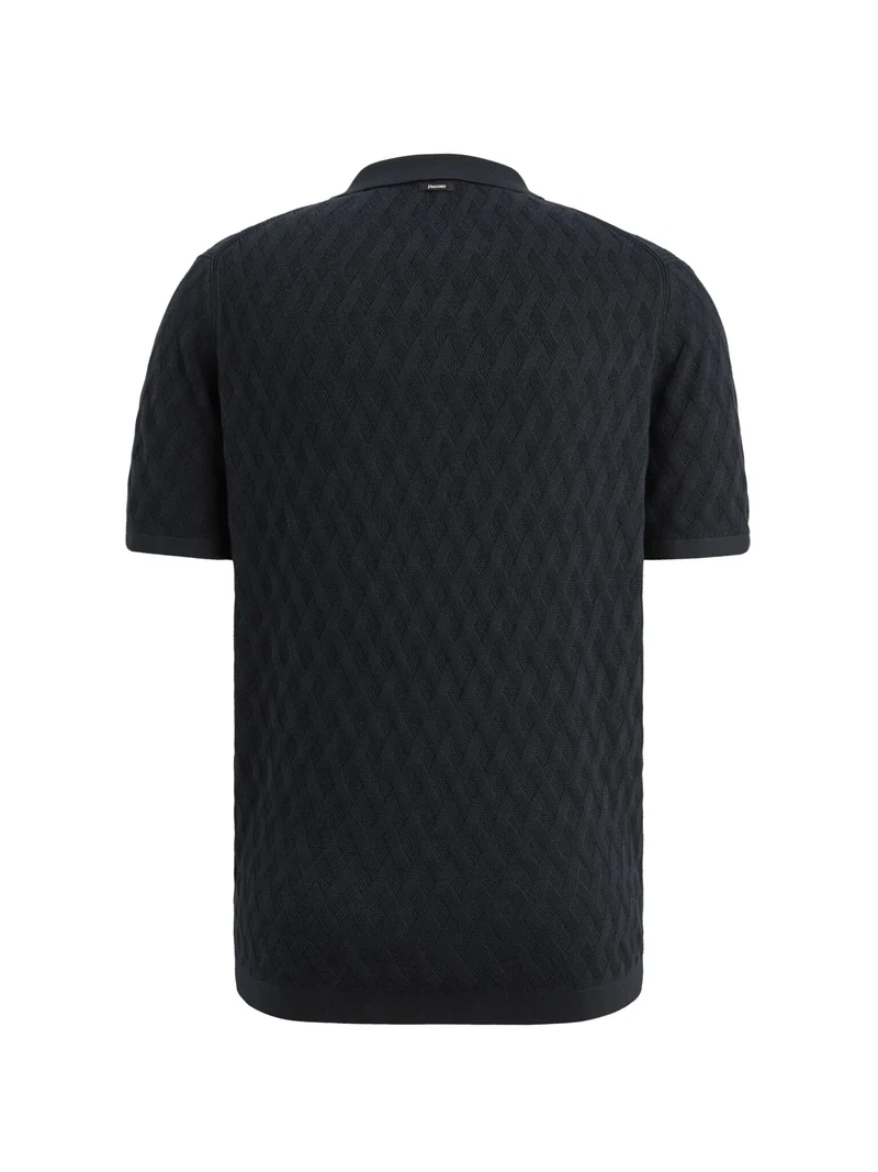 Short sleeve polo cotton modal, Sky Captain