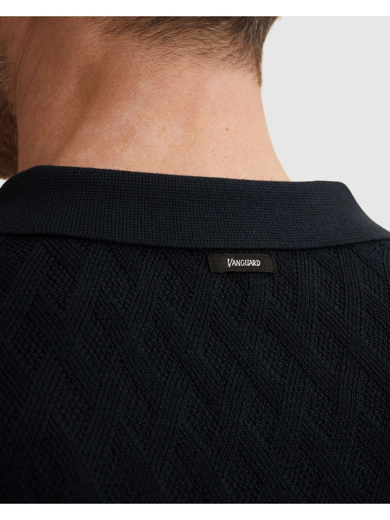 Short sleeve polo cotton modal, Sky Captain