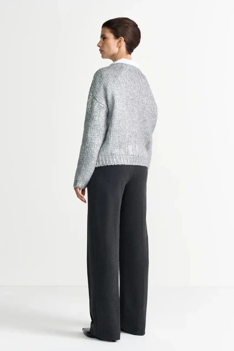 Rich Royal Crew Neck Sweatshirt in der Farbe Silver