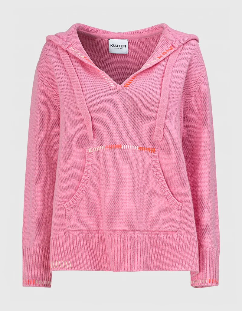 Bestickter Kaschmir-Hoody Solmar