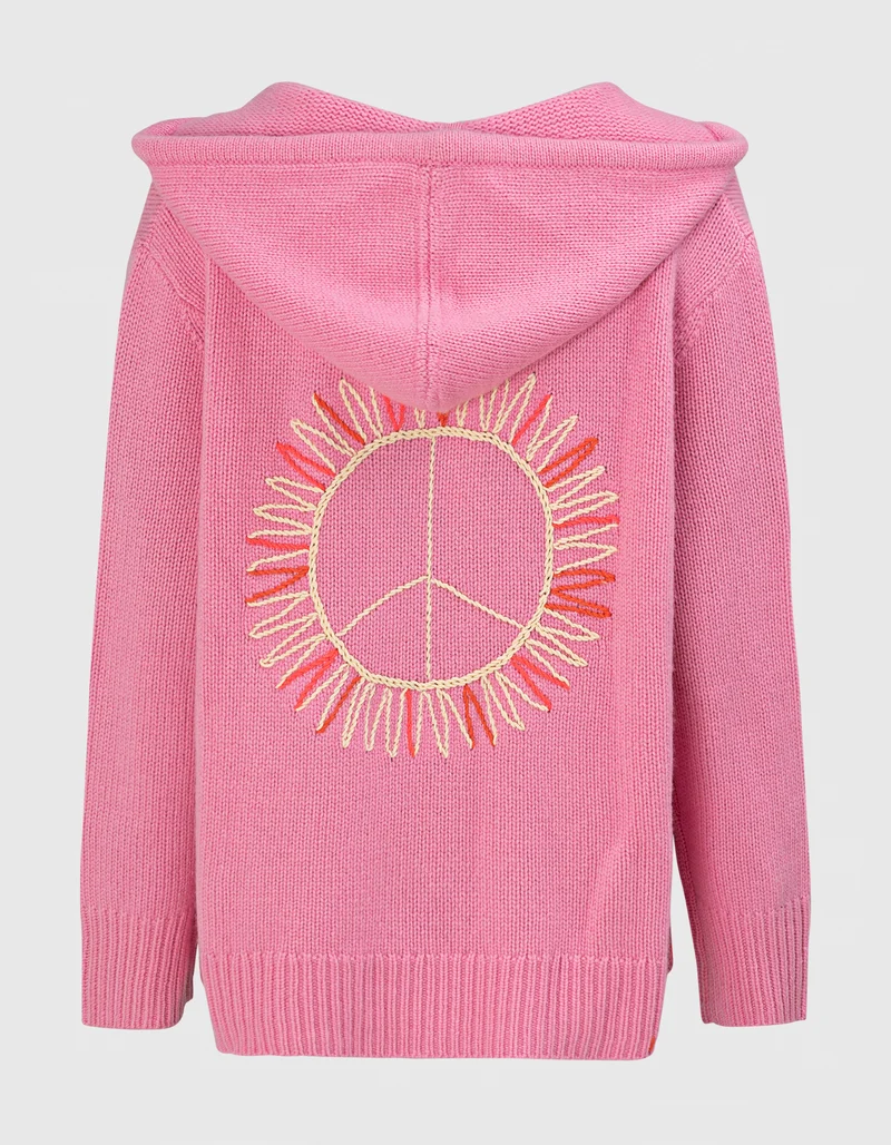 Bestickter Kaschmir-Hoody Solmar