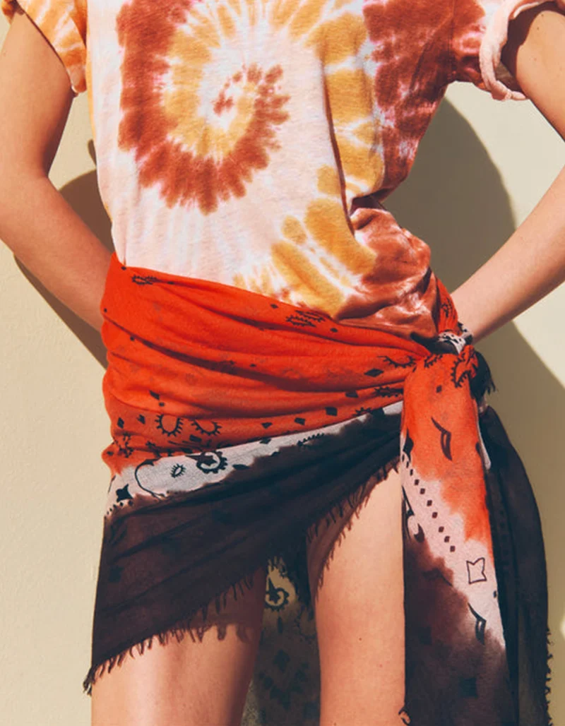 Leinen T-Shirt Aya Sunny Batik