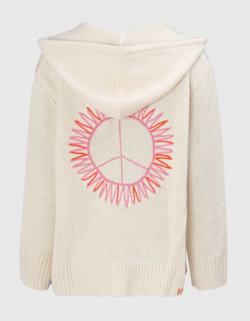 Bestickter Kaschmir-Hoody Solmar