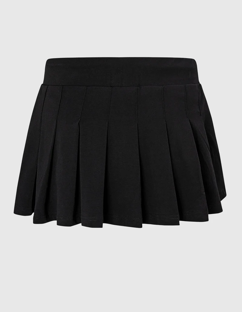 Mini-Falten-Skort mit Label-Print