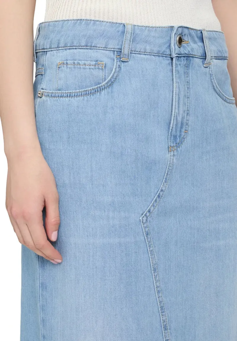 Cartoon Jeansrock in der Farbe Blau