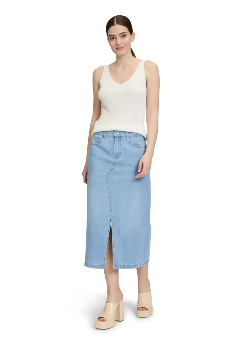 Cartoon Jeansrock in der Farbe Blau