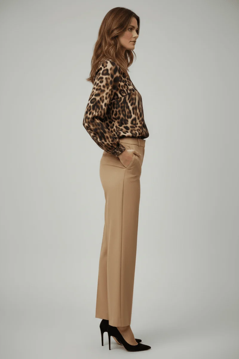 Cartoon Bluse Casual in den Farben in der Farbe Brown/Camel