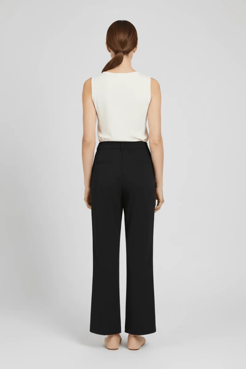Vila Hose mit weitem Bein Black