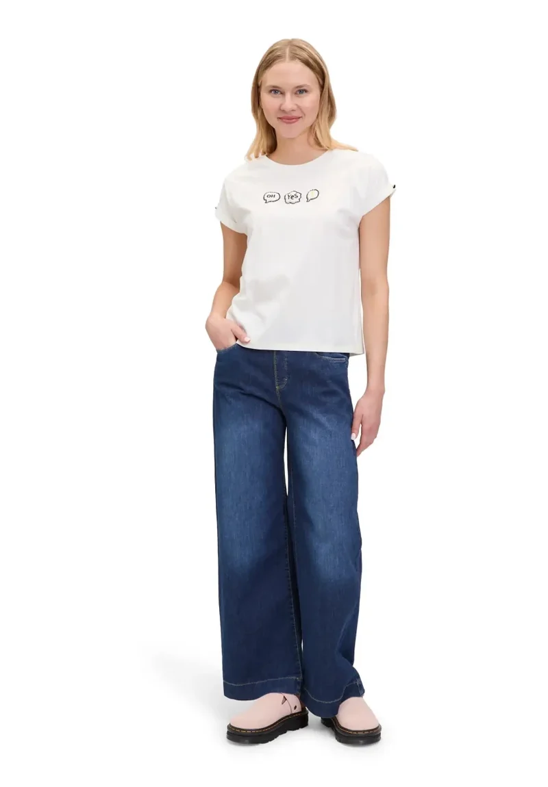 Cartoon T-Shirt Patch in der Farbe Cream