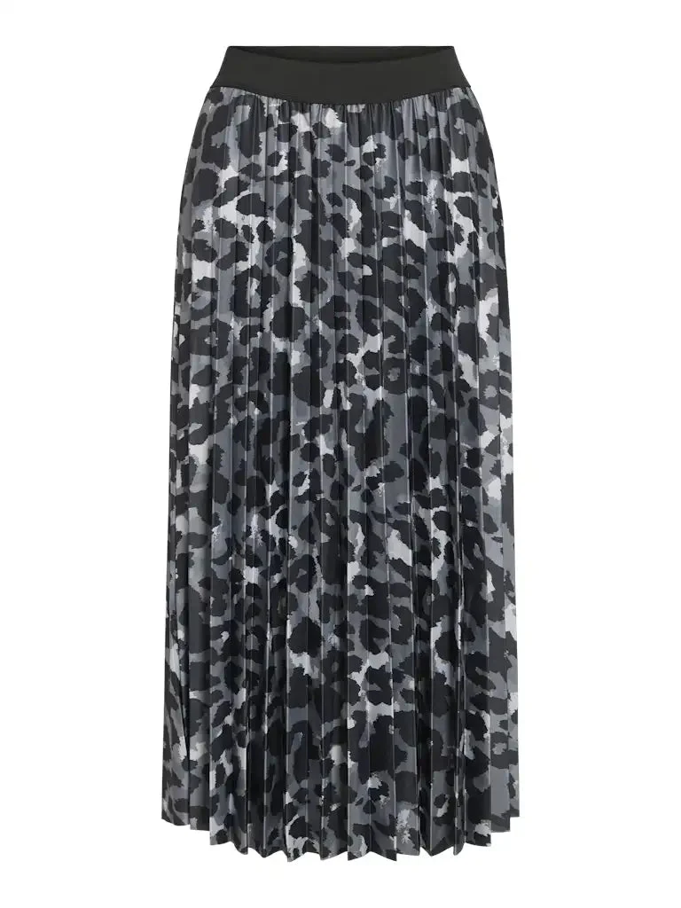 Vila Vinitban Midi Skirt in der Farbe Camouflage Glacier Gray