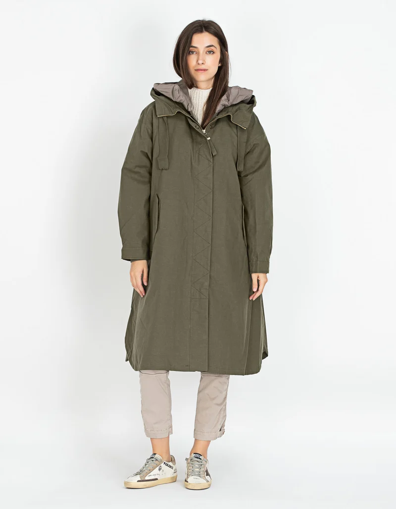 2-in-1 Oversize Parka mit herausnehmbarem Thermofutter