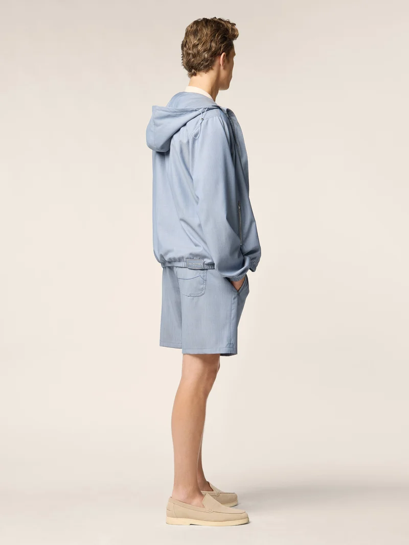 Wool and Nylon Ripstop Jacket