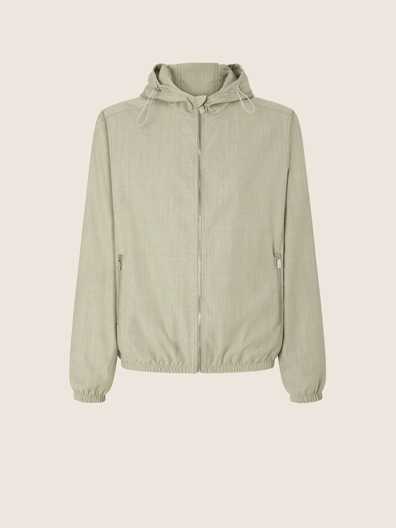 Wool and Nylon Ripstop Jacket