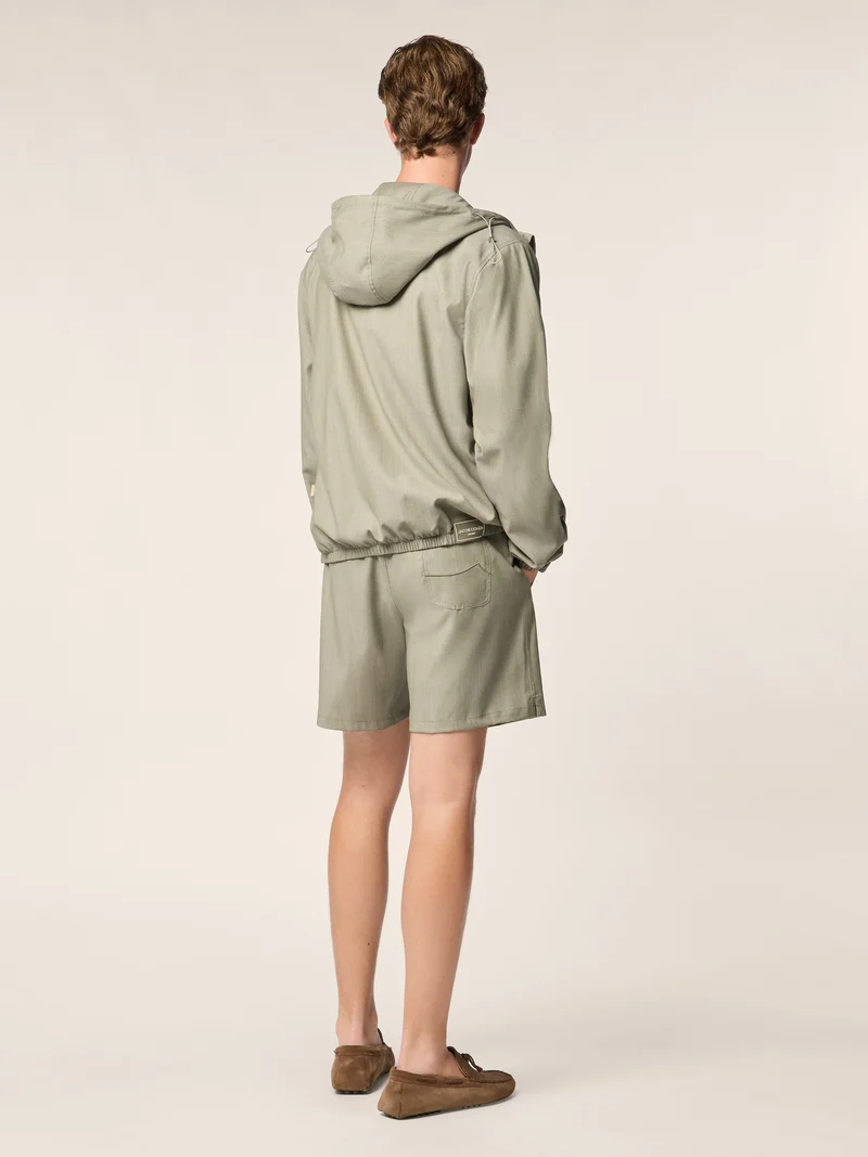 Wool and Nylon Ripstop Jacket