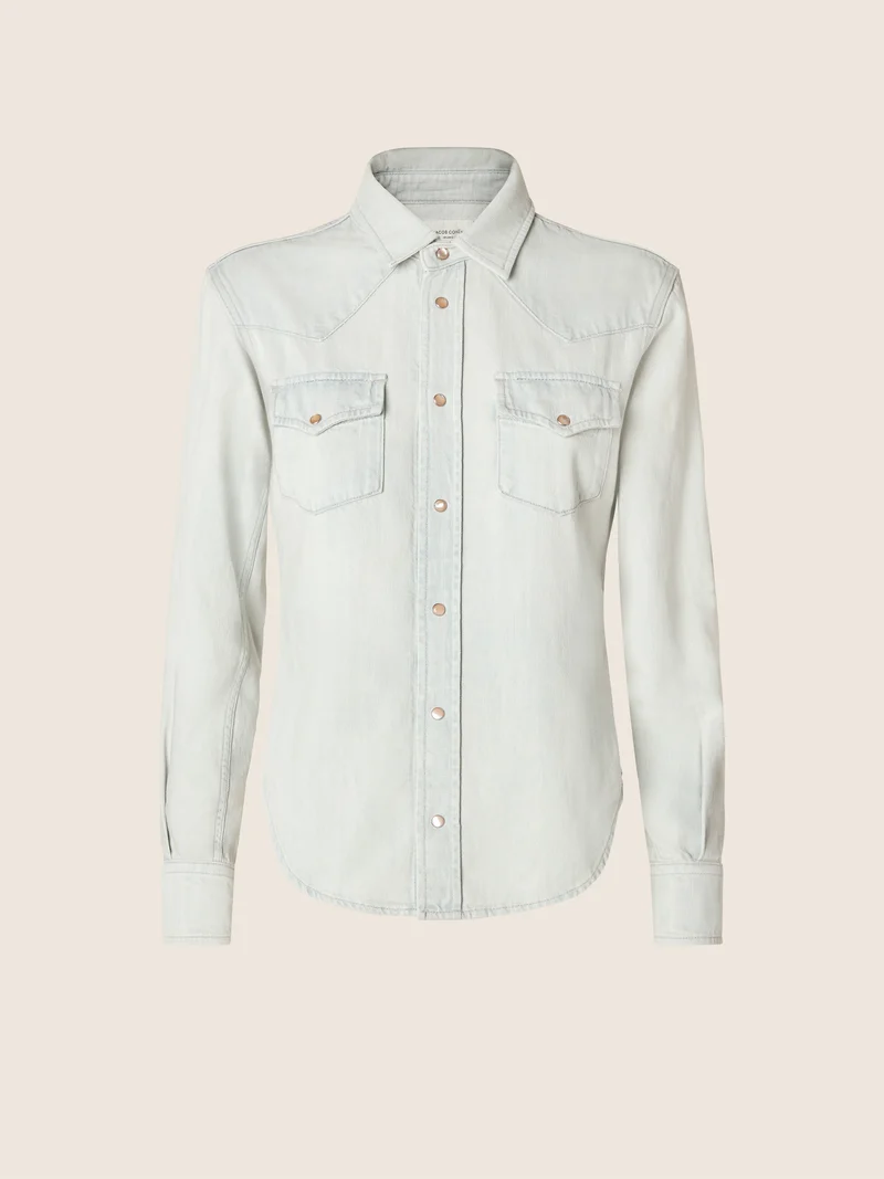 Light Denim Western Shirt