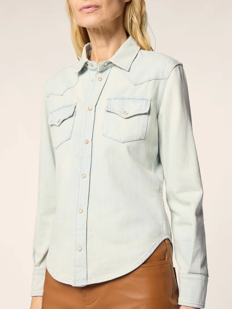 Light Denim Western Shirt