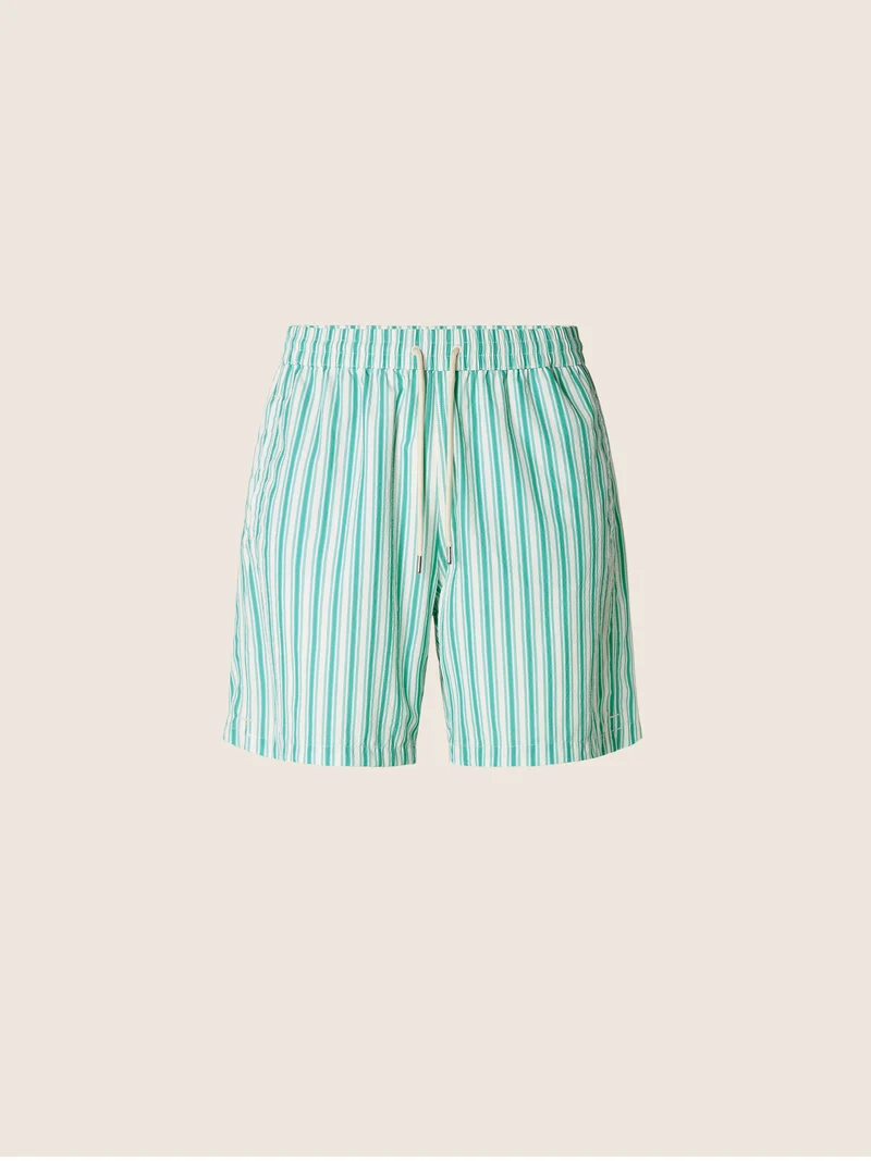 Technical Seersucker Swim Shorts