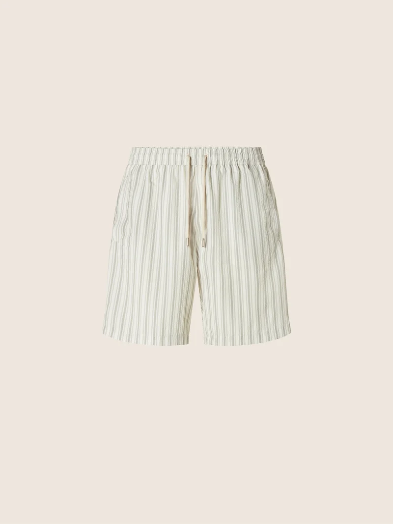 Swim Shorts in Technical Seersucker