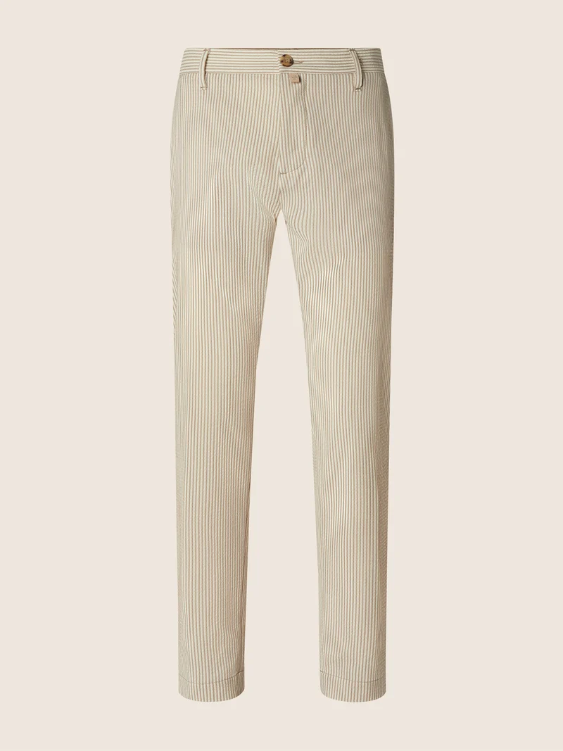 Gray – Pants in Wool Seersucker