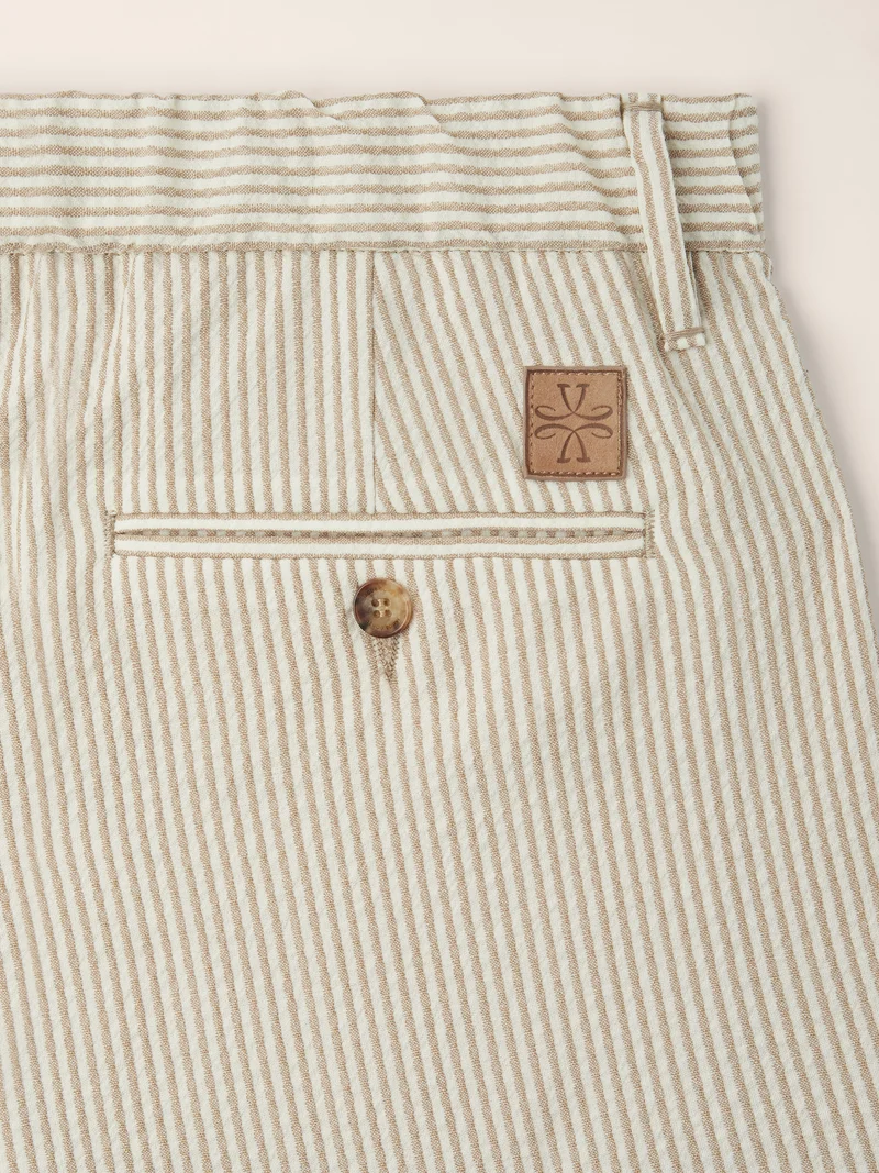 Gray – Pants in Wool Seersucker
