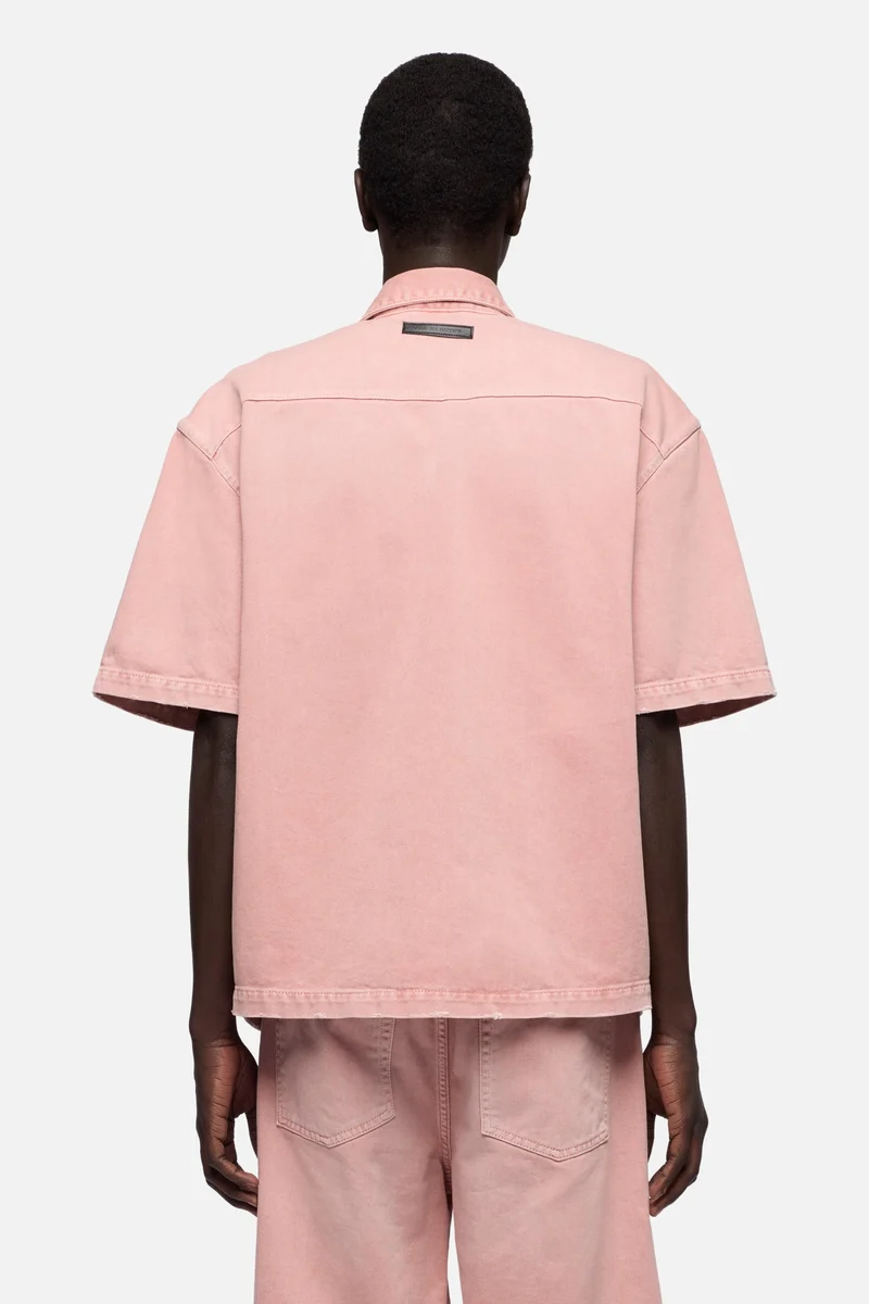SHORT SLEEVE WESTERN OVERSHIRT in MANKIND Quartz