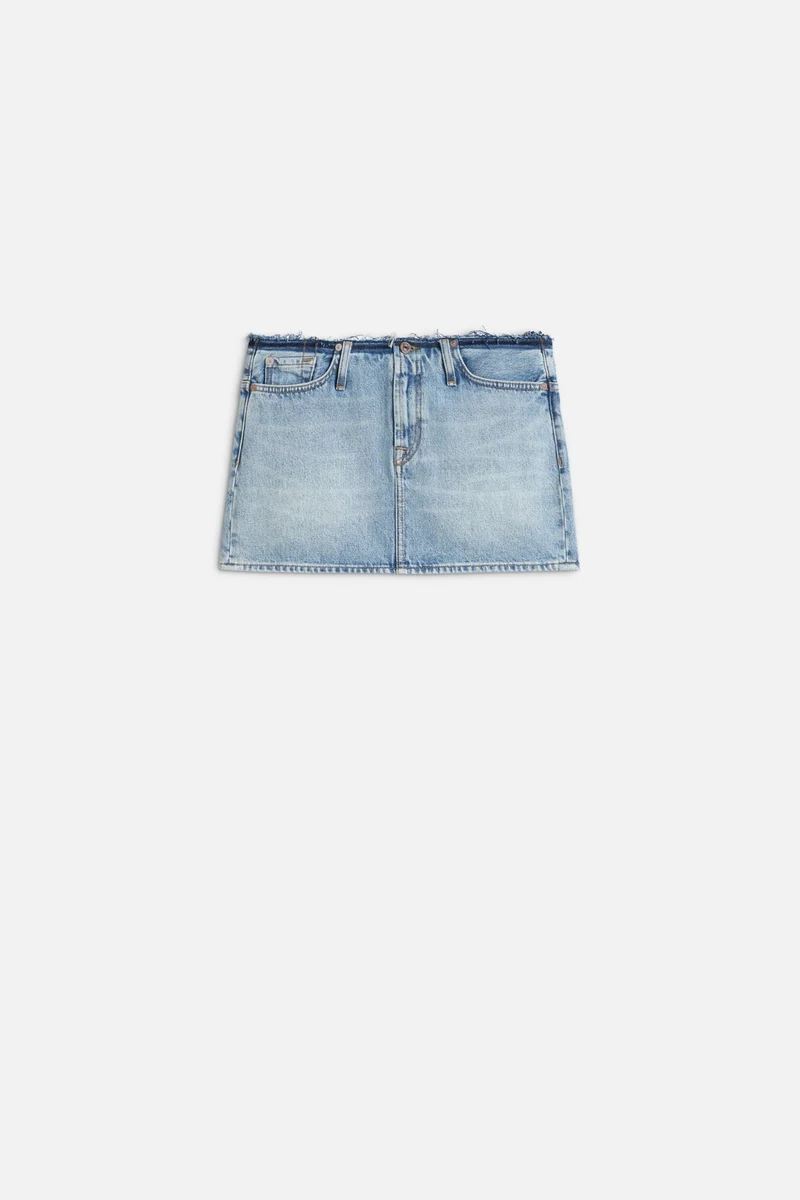 CHERRY MINI SKIRT in MANKIND Blue Erosion