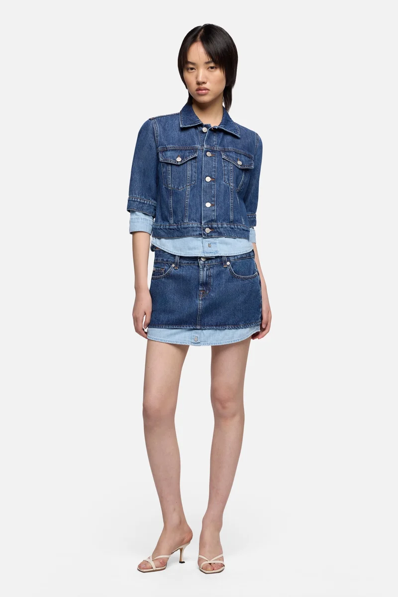 CHERRY MINI SKIRT in MANKIND Shadow