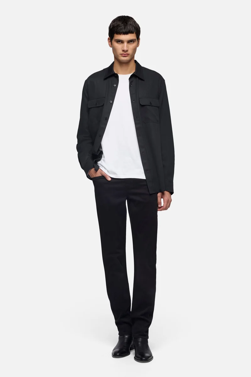 MILITARY SHIRT in Fluid Black