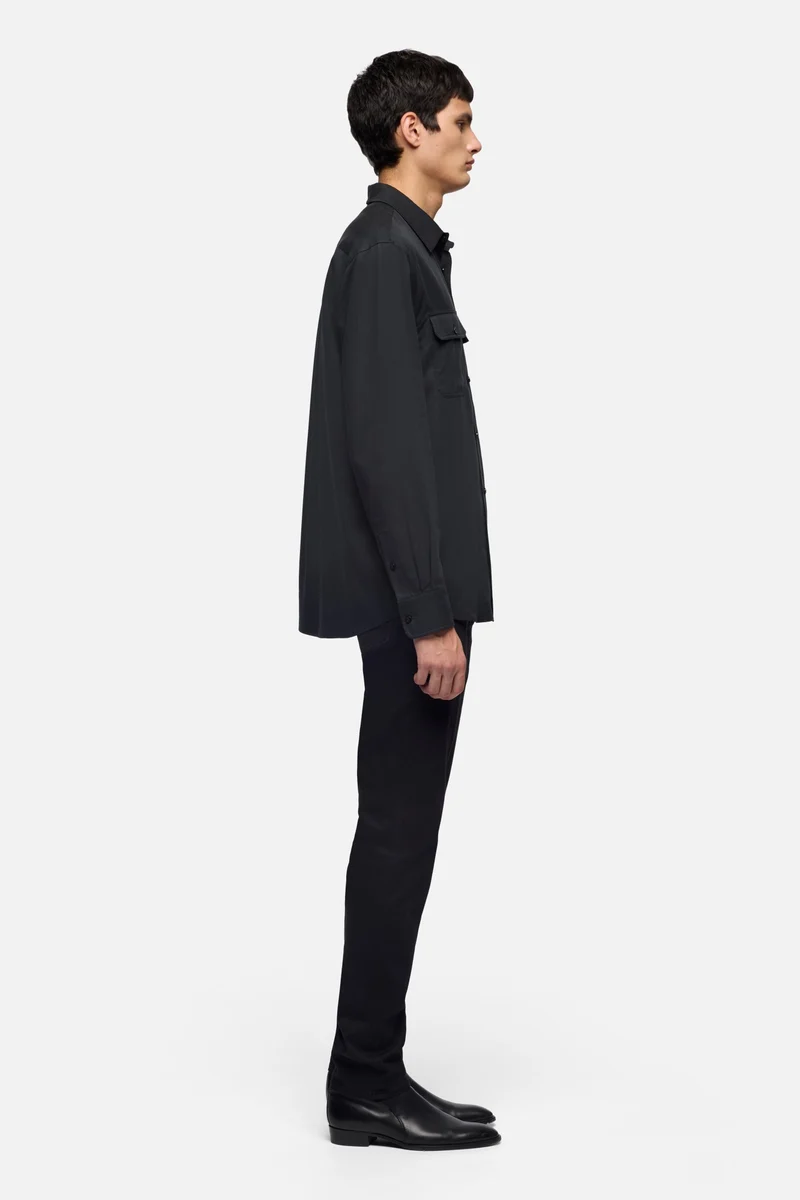 MILITARY SHIRT in Fluid Black