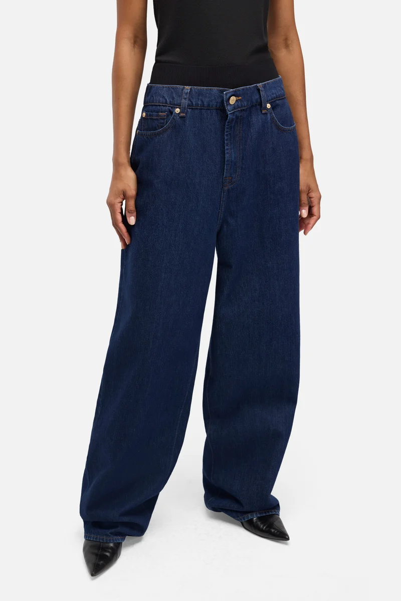 BANDED SLOUCHY WIDE in MANKIND Indigo Soul
