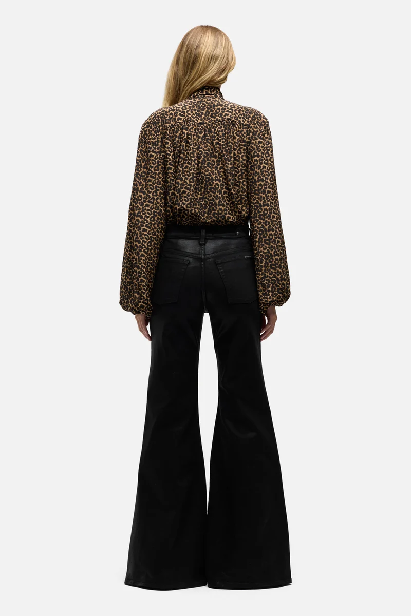 RETRO FLARE in Coated Slim Illusion Black