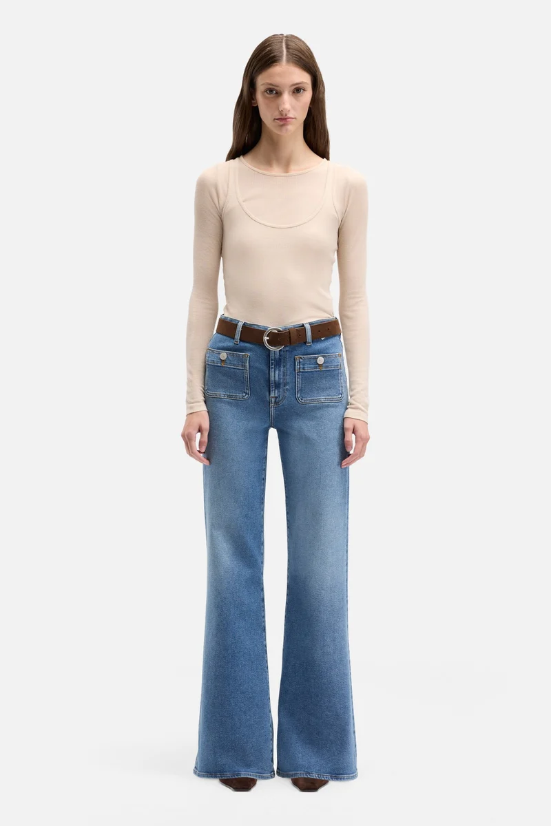 TAILORLESS PATCH POCKET MODERN DOJO in Luxe Vintage Oceanstone