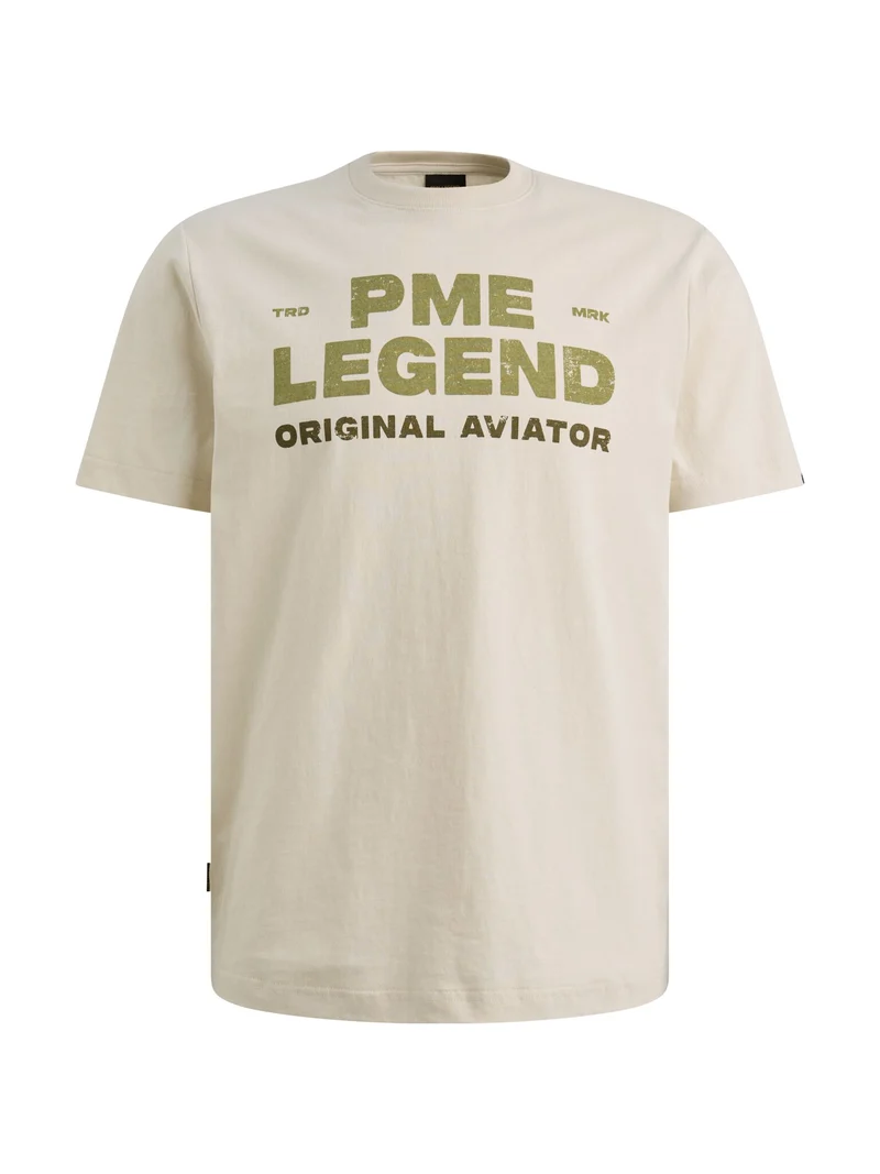 Short sleeve r-neck open end jerse, Bone White
