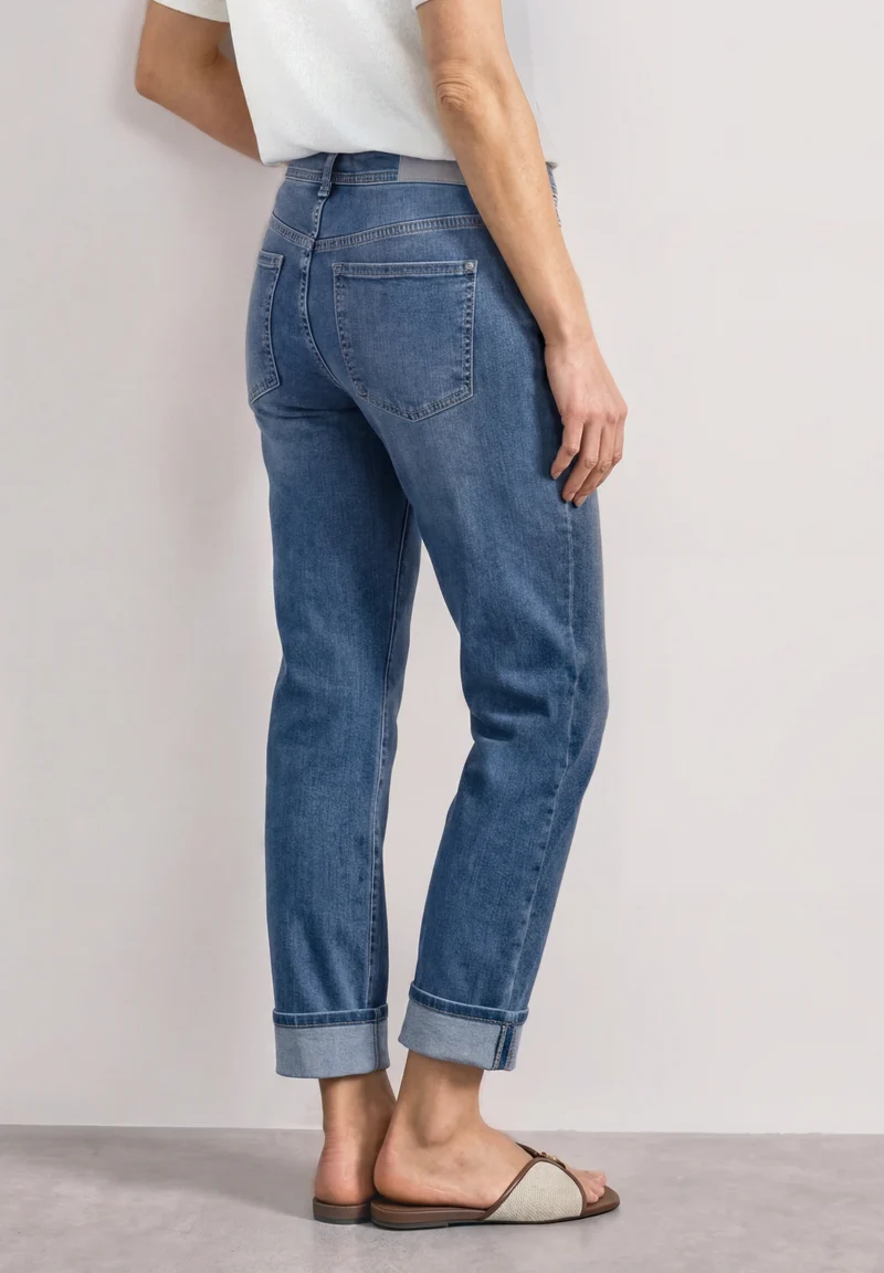 QR Style Amalia Straight Leg,m, Mid Blue Authentic washed