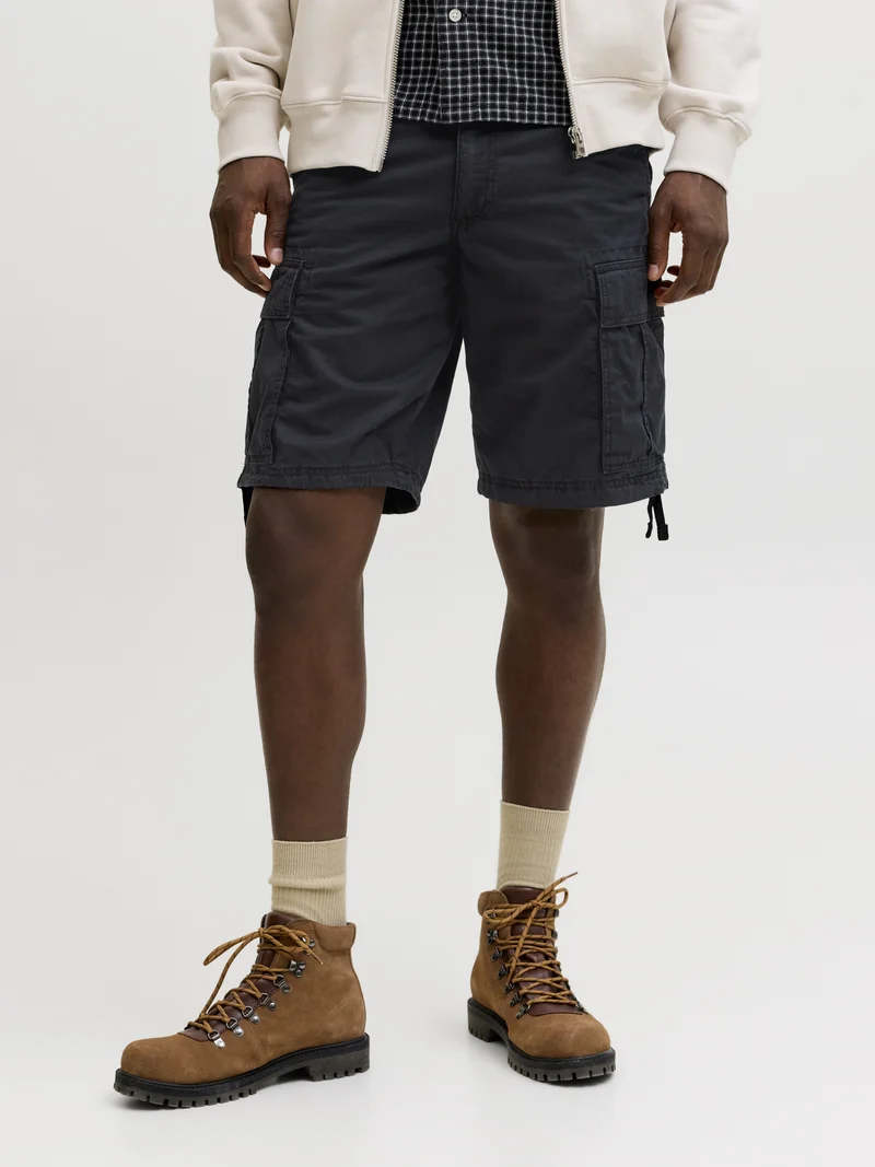 JPSTCOLE FRANK CARGO SHORTS MID SN, Black