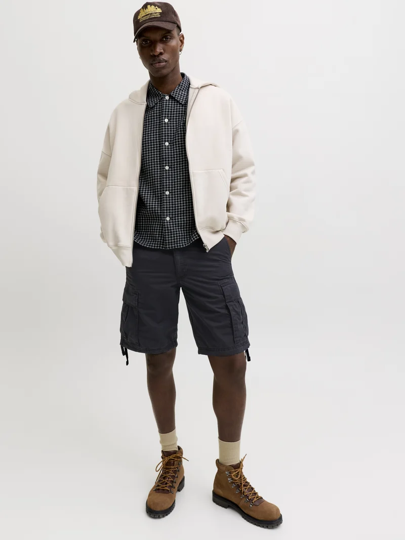 JPSTCOLE FRANK CARGO SHORTS MID SN, Black