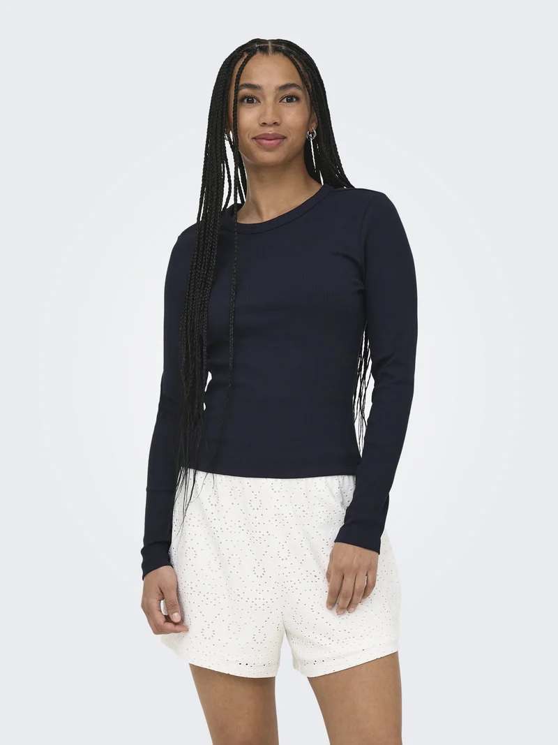ONLVAL L/S O-NECK TOP JRS NOOS, Night Sky