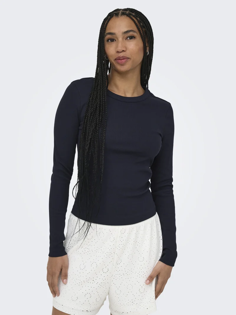 ONLVAL L/S O-NECK TOP JRS NOOS, Night Sky