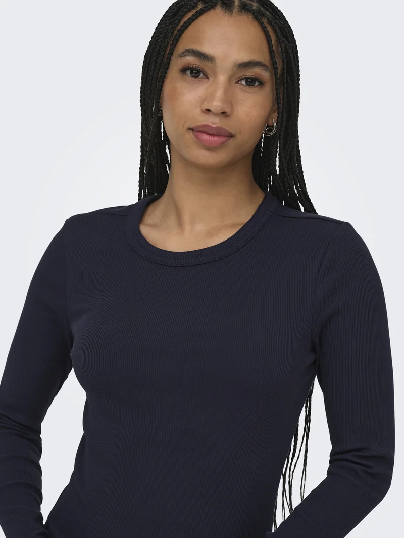 ONLVAL L/S O-NECK TOP JRS NOOS, Night Sky