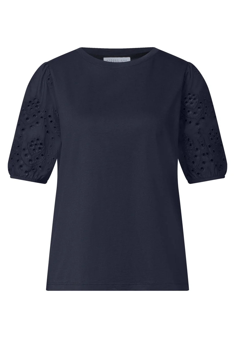 LTD QR Studio_Shirt w.embroide, maritime blue