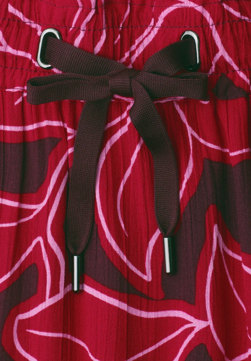 Skirt Volant_AOP, salsa red