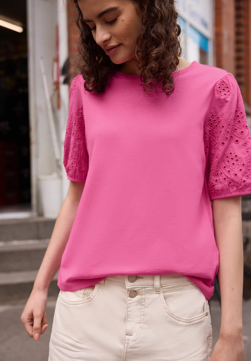 LTD QR Studio_Shirt w.embroide, simply pink