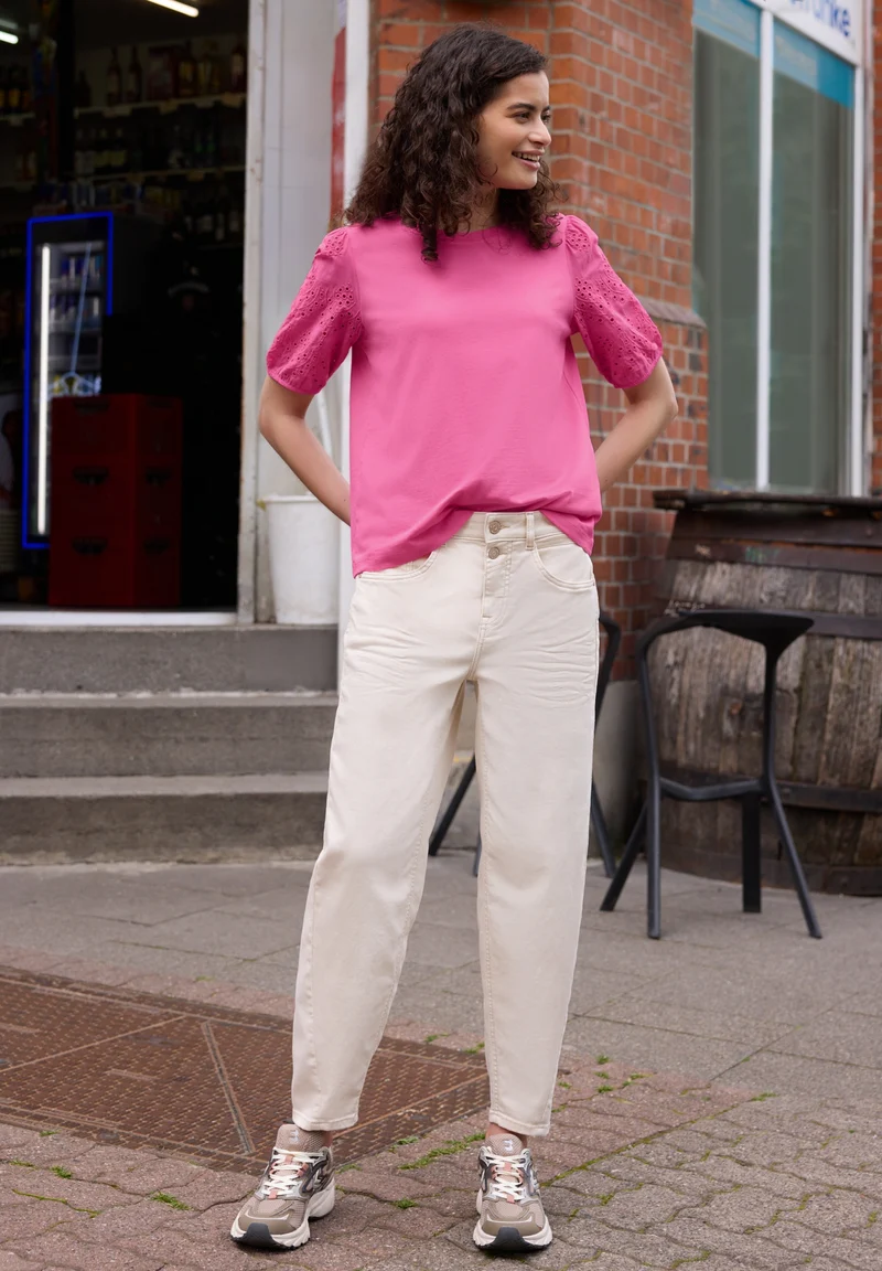 LTD QR Studio_Shirt w.embroide, simply pink