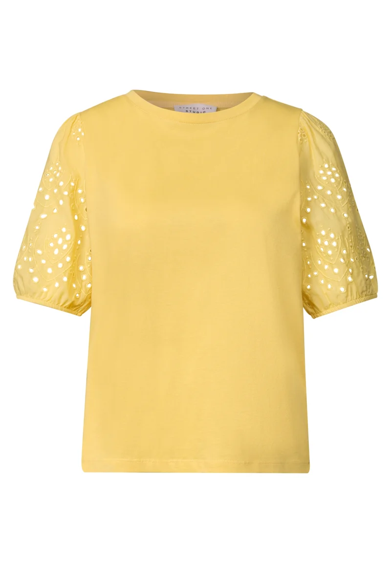 LTD QR Studio_Shirt w.embroide, snap yellow