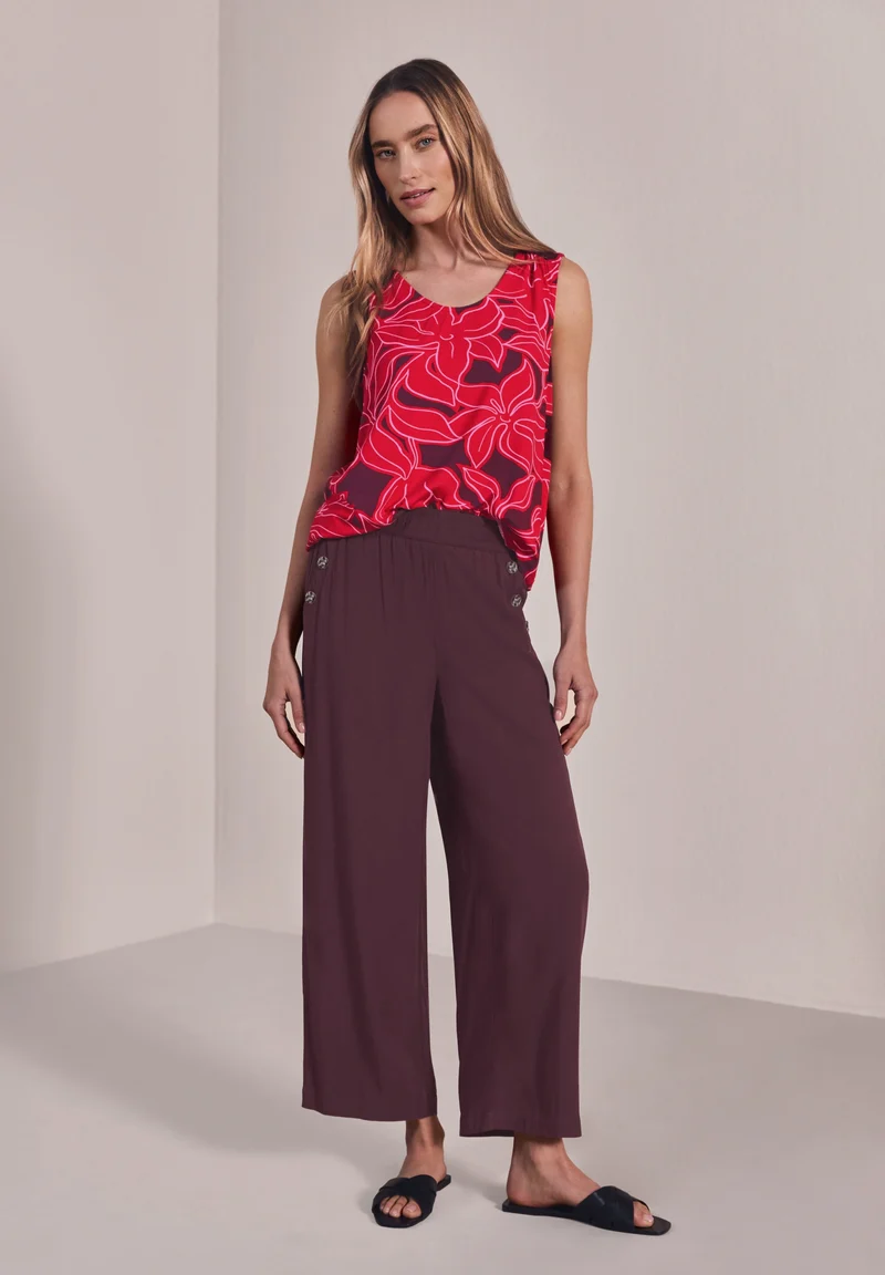 Style Emee_Wide Leg Viscose Bu, rustic rouge