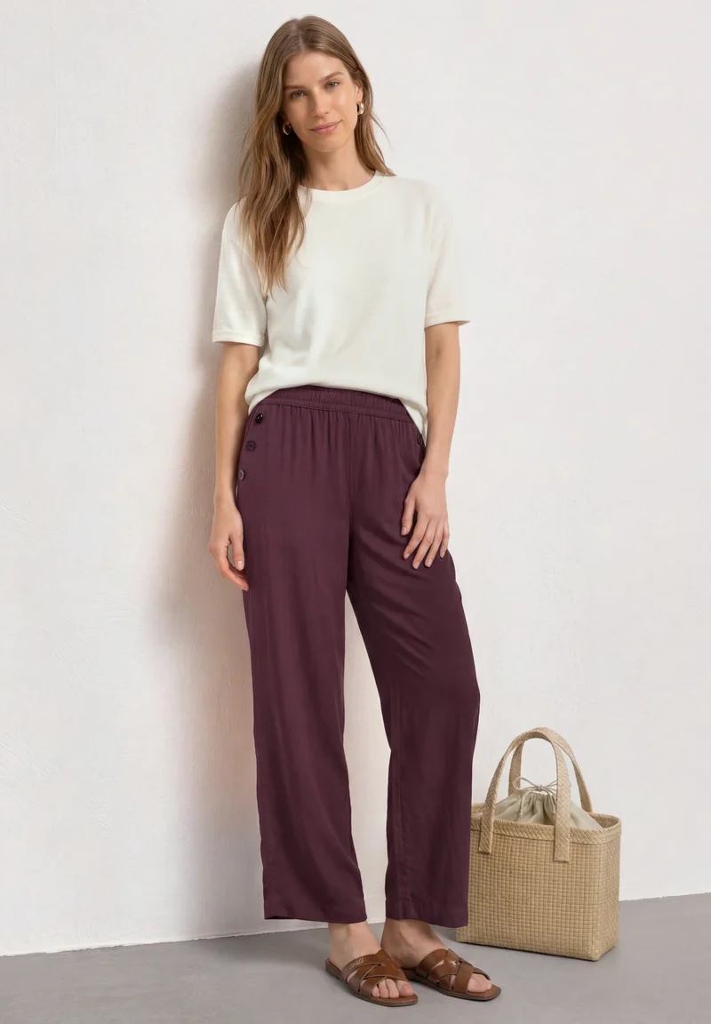 Style Emee_Wide Leg Viscose Bu, rustic rouge