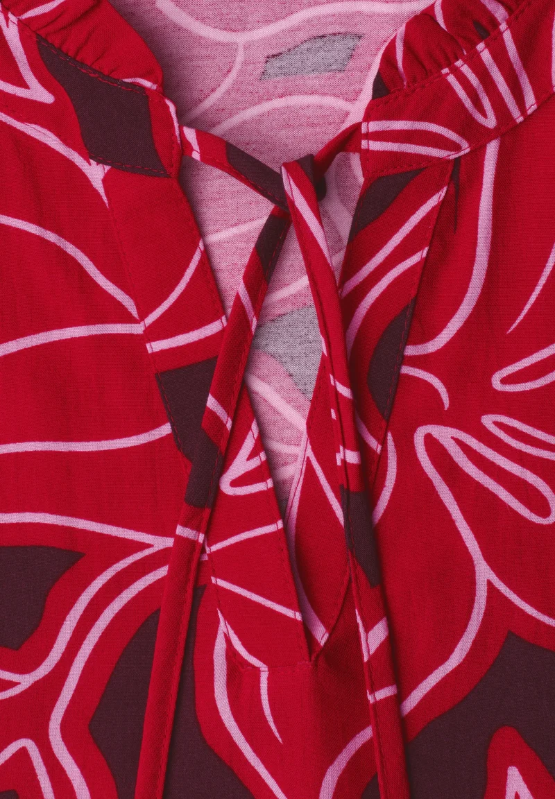 LTD QR printed matmix volant t, salsa red